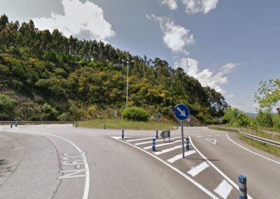 Rotonda en enlace Rodiles