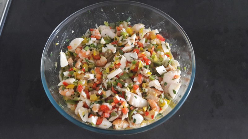 SALPICÓN DE MARISCO Y PESCADO