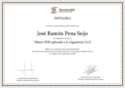 Diploma Master BIM aplicado a la Ingeniería Civil