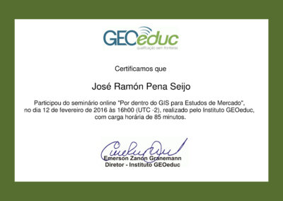 Seminario Online, Por dentro do GIS para estudos de Mercado