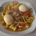 Nidos de Pasta a la Manzanilla de San Lucar